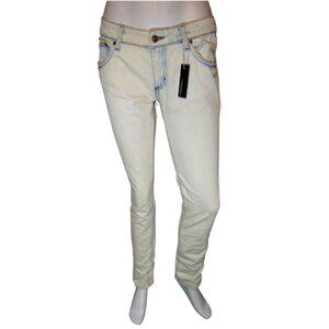 Cream/Blue Dirty Jeans